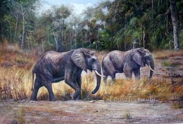 Elephant Painting - dw009dD animal elephant